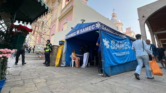 Asisten a más de 500 peregrinos por día en los puestos de salud del SAMEC en la Catedral