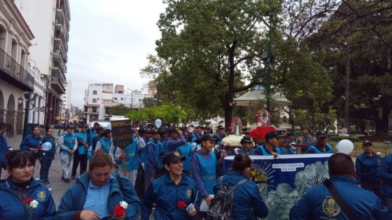 Cadetes del Servicio Penitenciario de Salta peregrinaron en honor al Señor y la Virgen del Milagro