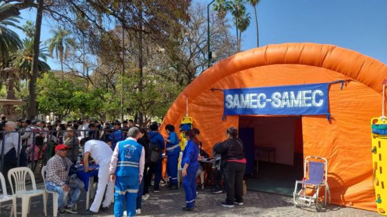 El SAMEC realizó más de 2000 atenciones durante la procesión del Milagro