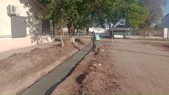 Realizan obras urbanas en Joaquín V. González