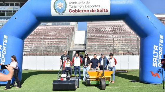 El estadio Martearena contará con nuevas maquinarias destinadas al mantenimiento del campo de juego