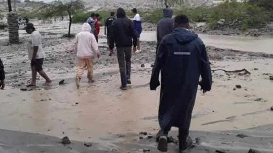 Asistencia de seguridad por el temporal en distintas localidades