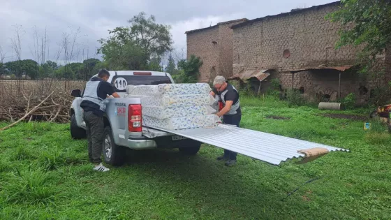 El Gobierno provincial asiste a familias afectadas por las lluvias en Orán, Mosconi, Campo Quijano y Tartagal