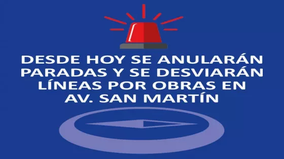 Saeta: desde hoy anularán paradas y se desviarán líneas por obras en avenida San Martín