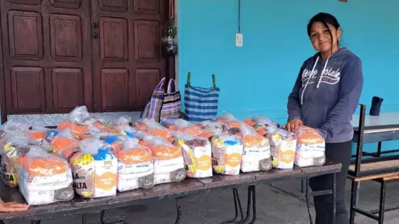 El Gobierno provincial entregó refuerzos alimentarios a comedores infantiles de Capital y Rosario de Lerma