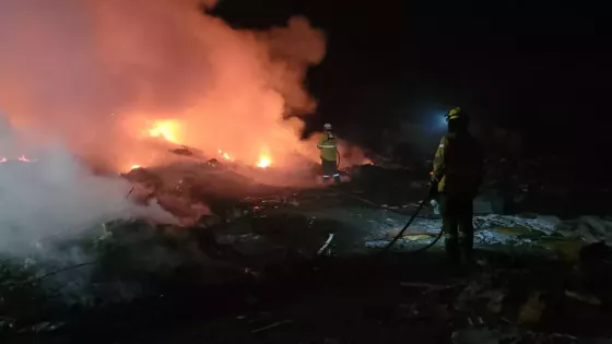 Fue extinguido el incendio en zona del vertedero San Javier