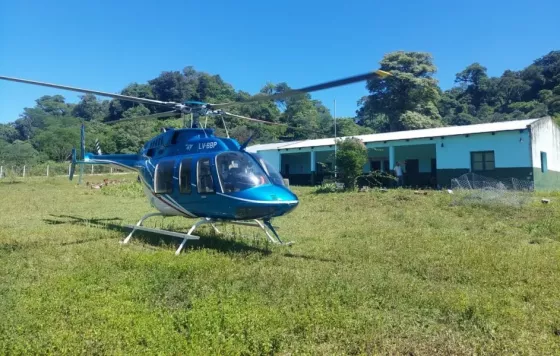 El Gobierno provincial realizó un operativo de rescate aéreo en Orán