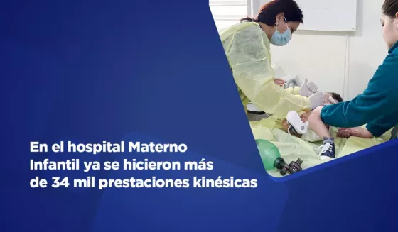 En el hospital Materno Infantil ya se hicieron más de 34 mil prestaciones kinésicas