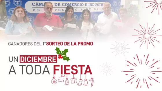 Hoy se realizará el segundo sorteo de “Un diciembre a toda fiesta”