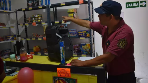 Intensos controles e infracciones labradas por venta ilegal de pirotecnia en la provincia