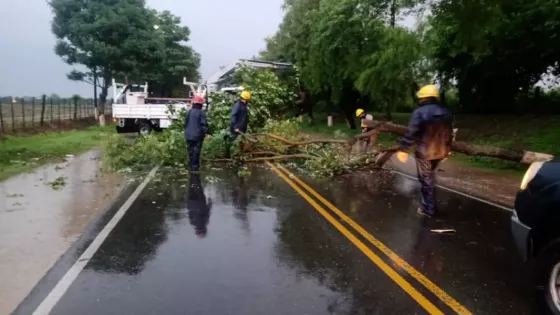 Asistencia de seguridad a damnificados por las intensas lluvias