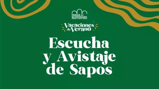 Escucha y avistaje de sapos en el Parque de Bicentenario