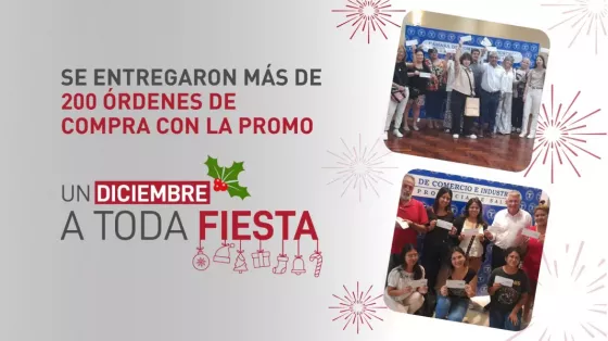 Se entregaron más de doscientas órdenes de compra con la promo “Un diciembre a toda fiesta”