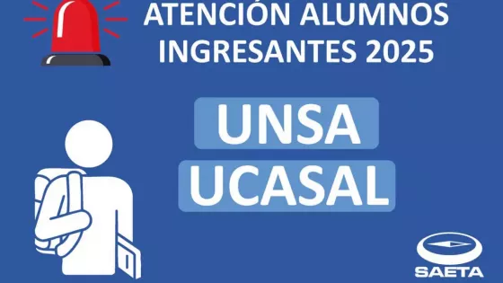 Renovación del PASE LIBRE para estudiantes ingresantes de la UNSA y UCASAL