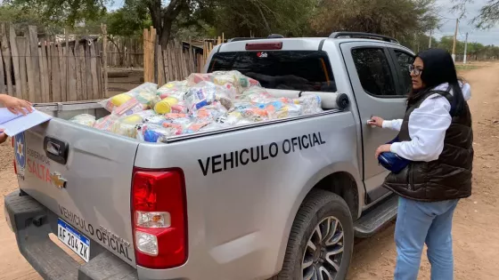 Continua el operativo de refuerzo alimentario en los departamentos Orán, San Martín y Rivadavia